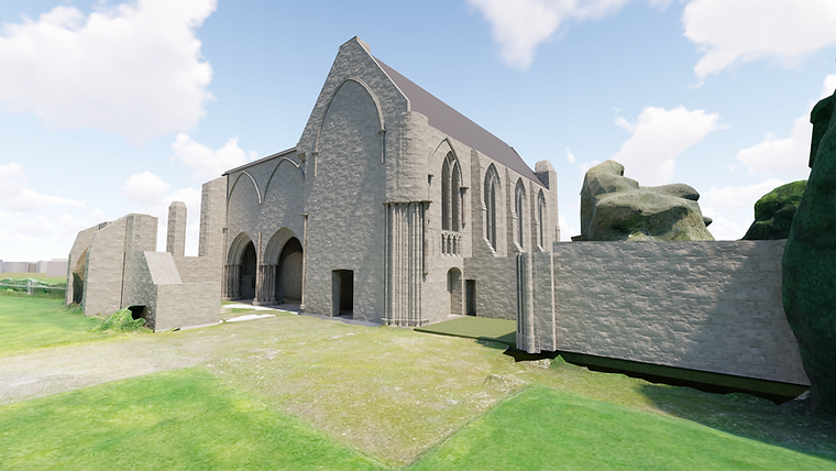 Longues-sur-Mer Abbey, Longues-sur-Mer