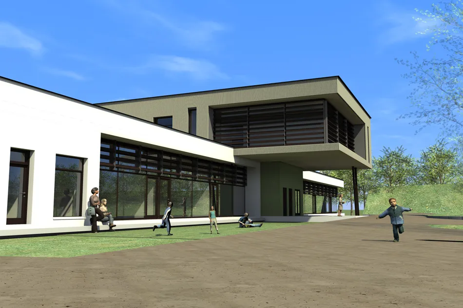 Youth recreation center and school cafeteria, image 2 of 5